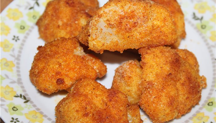 Karfiol „smažený“ v rúre.